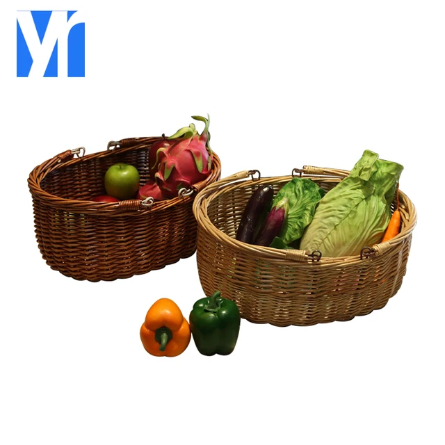 yrmt wholesale wicker fruit baskets with handles wicker basket