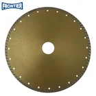 350*4.0/2.2*8*90*50mm Cold Press 14inch sintered diamond continue rim turbo diamond saw blade for cutting general purpose