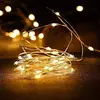 Stock 12M Outdoor 100 LED Solar Starry String Lights Garden Waterproof IP65 Warm Cooper Wire Outside solar panel fairy lights