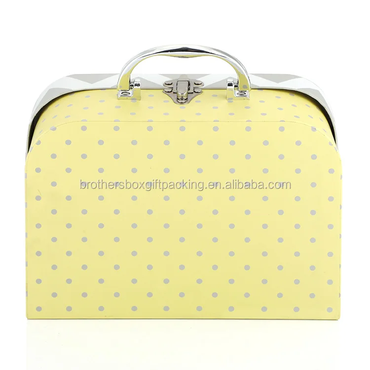suitcase shape gift box cardboard kids mini paper suitcases