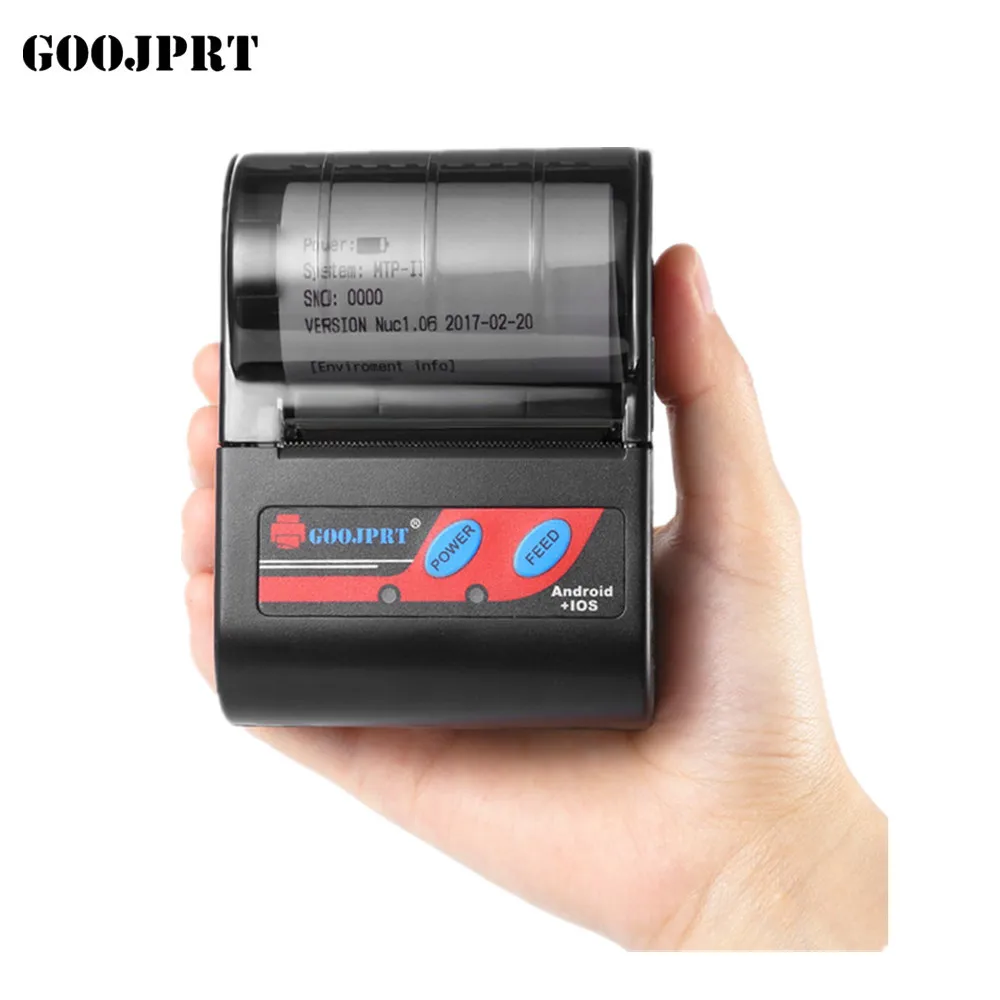 GOOJPRT MTP-II Small Size Support Arabic Restaurant Bill Mini Bluetooth Mobile Thermal Printer, Black
GOOJPRT MTP-II Small Size Support Arabic Restaurant Bill Mini Bluetooth Mobile Thermal Printer, Black