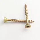 Screw Drive Screws Yellow Zinc Torx Drive Double Countersunk Head Wood Chipboard Screw