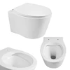 rimless wc bidet urinal china ceramic toilet new flush wall hung toilet bowl hidden wall installed bathroom water closet item