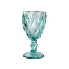 Customized color embossed wine glass goblets for events