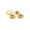 Eco Friendly Wholesale Golden Color 17mm Zinc Alloy Made Ring Spring Press Fastener Snap Button for Sale
