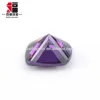Customized cheapest price Belgium cut synthetic diamond cushion amethyst cutting cubic zirconia for silver ring
