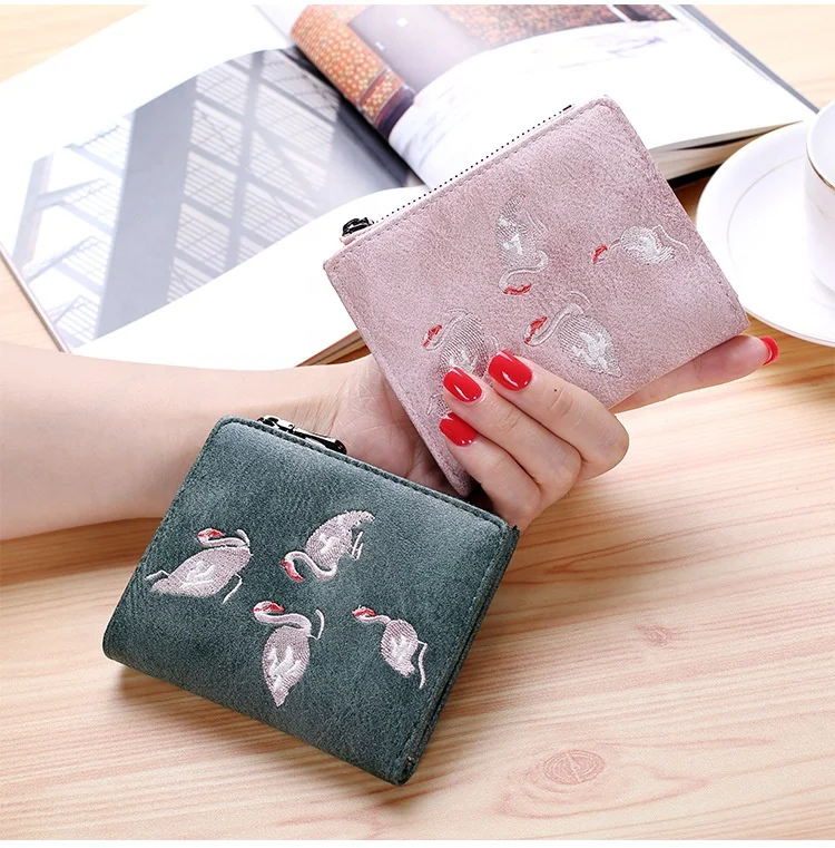 Wholesale Fashion New lady hand embroidered White Swan purse frosted leather Christmas wallet, As pictures
Wholesale Fashion New lady hand embroidered White Swan purse frosted leather Christmas wallet, As pictures