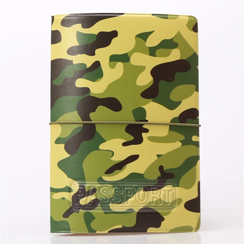 2015 NEW camouflage Passport Cover ID Credit Card Holder 3D Design PVC Leather Business Card Bag Passport Holder 14*9.6CM