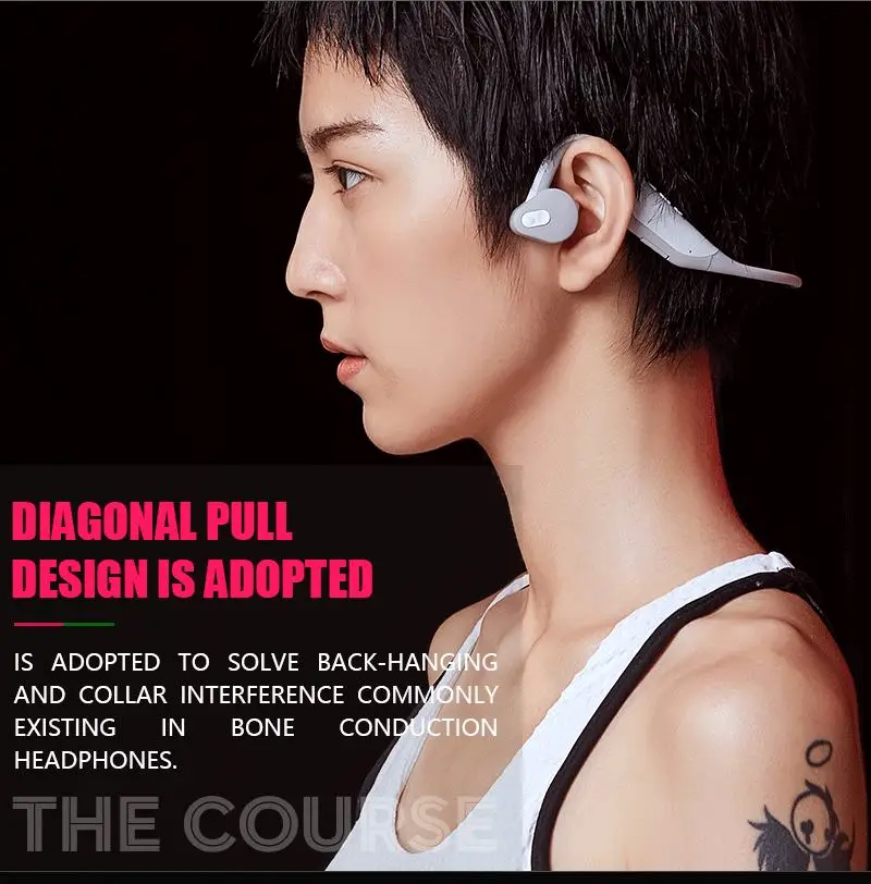 Bone conduction wireless bluetooth headphone with microphone for samsung xiaomi huawei iphone - ANKUX.COM