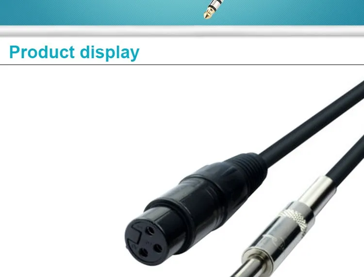 HOT Selling XLR 3 Pin Male to 1/4" 6.35mm Mono Male Plug Microphone Mic Cable - ANKUX.COM