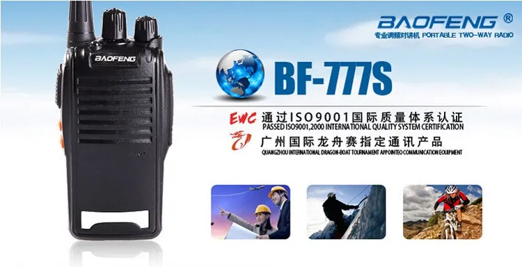 3-5KM BaoFeng BF 777S Mini Walkie Talkie UHF 5W 16CH 400-470MHz Portable Two-Way Radio