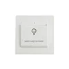 Factory Price White Color Hotel Room Intelligent Power-saving Wall Switch