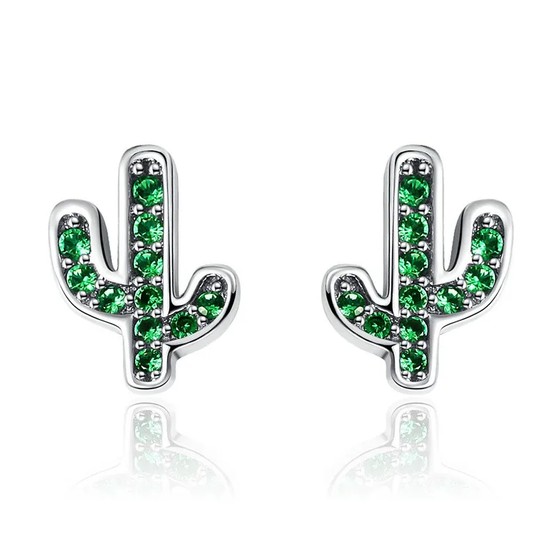 Beautiful 925 Sterling Silver Green Refreshing Cactus Crystal Studs Earring For Womens
Beautiful 925 Sterling Silver Green Refreshing Cactus Crystal Studs Earring For Womens
