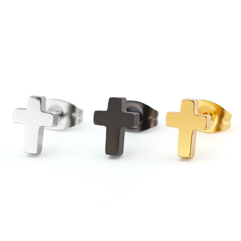 Fashion Silver Gold Black Plated Stainless Steel Stud Earrings Supplies For Men George Michael Cross Earring, Gold,rose gold, steel
Fashion Silver Gold Black Plated Stainless Steel Stud Earrings Supplies For Men George Michael Cross Earring, Gold,rose gold, steel