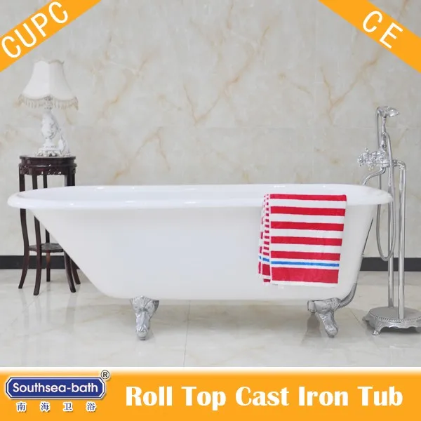 Popular Single Freestanding Ended claw foot baby used cast iron bathtubs for sale