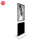 Indoor 55 Network standing Rotating screen digital signage Media Player Display for Advertising Android OS