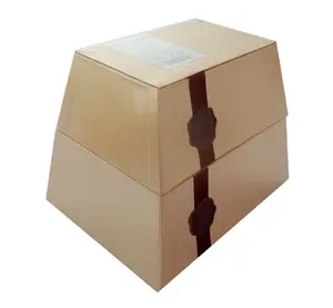 corrugated paper large white gift box with lids