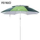 Big uv protection outdoor double layer ventilated sunshade fishing beach umbrella with logo prints