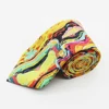 colorful printed fabric men's polyester neck tie