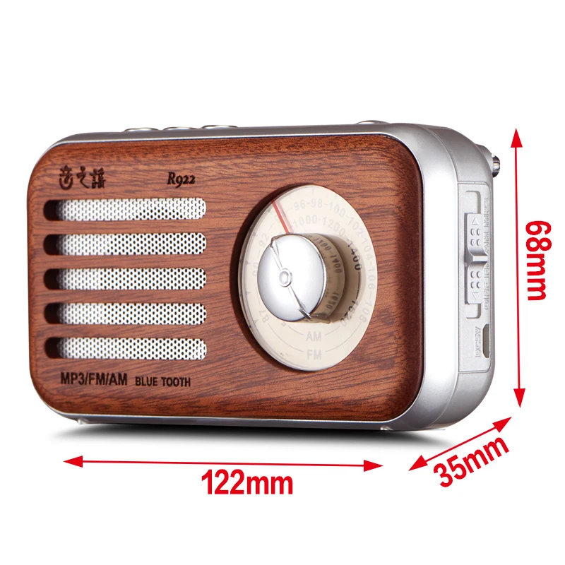 OEM wooden mini vintage wireless fm radio receiver remote control - ANKUX.COM