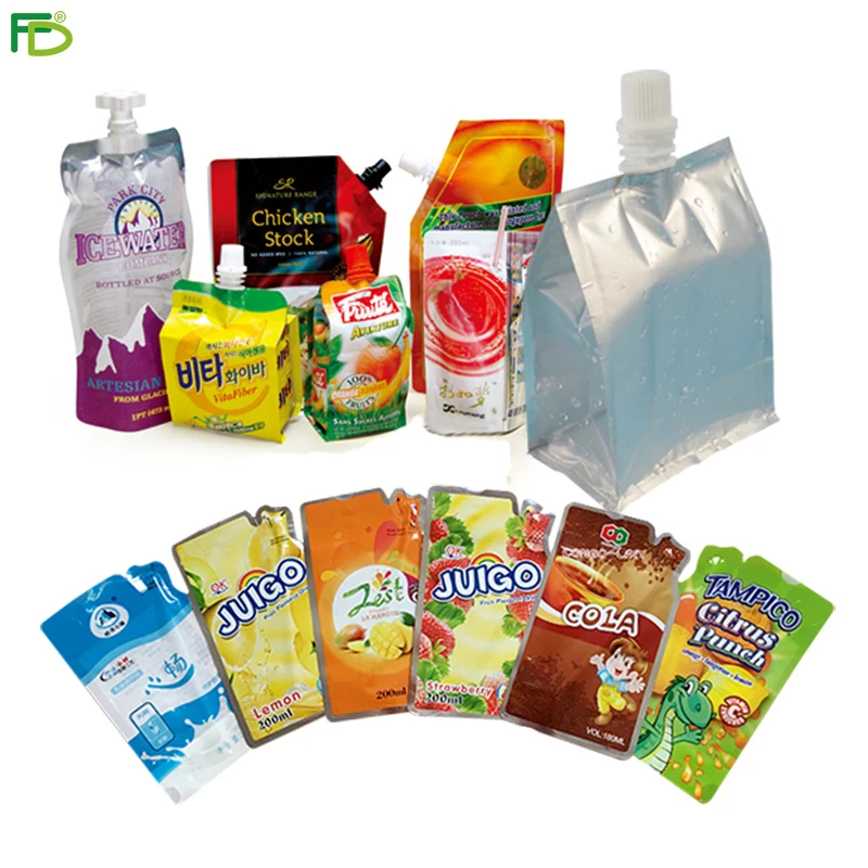 Spout Juice Packaging Pouch Bag