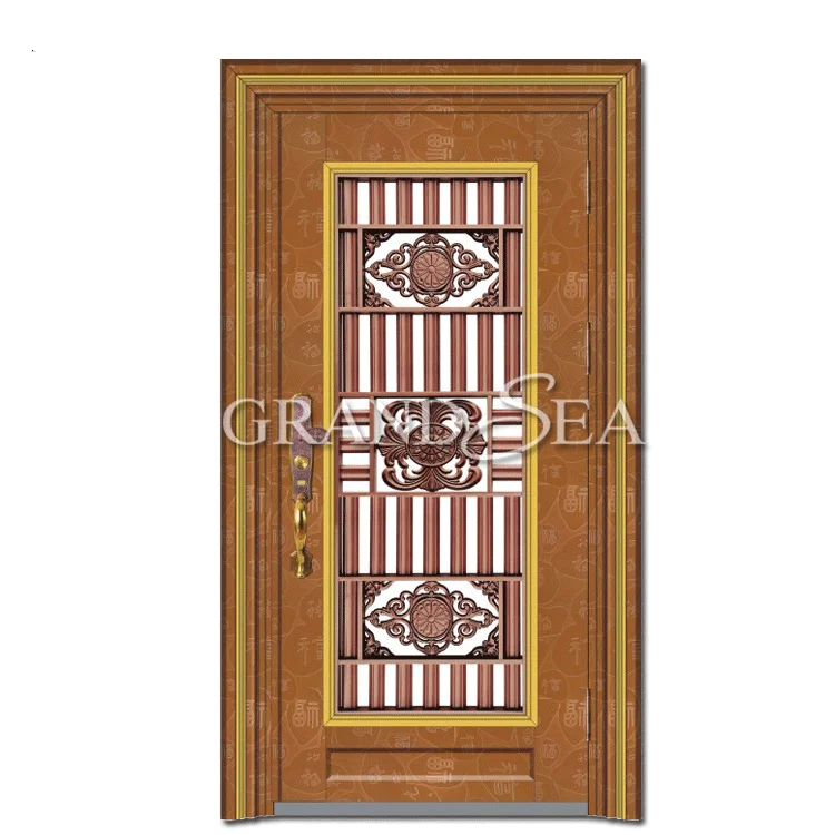 Stainless Steel Safety Door Grill Design Made In Foshan Buy Stainless Steel Safety Door Grill Design Safety Steel Door Steel Door Grill Design