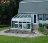 Prefabricated house price lowes aluminum curved sunrooms glass houses