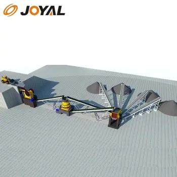 JOYAL Glass crushing machine/crushing & screening equipment/600-700TPH Jaw & Cone Crushing Plant