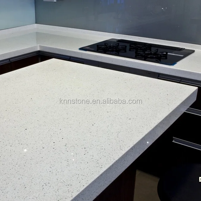 Crystal White Quartz Countertop Kitchen Kitchen Counter Tops