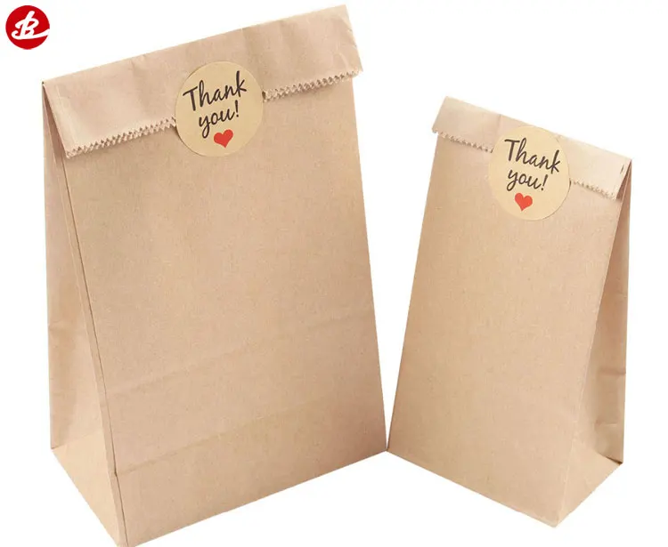 High Quality Brown Kraft Paper Bag For Food,Custom Food