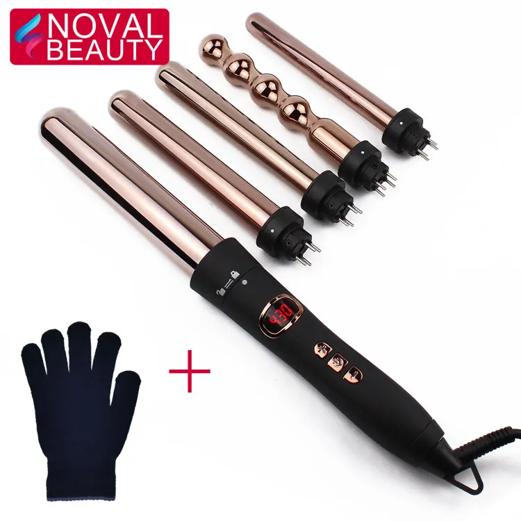 Newest Easy Assemble Private Label Titanium Rose Gold Hair Curling Iron