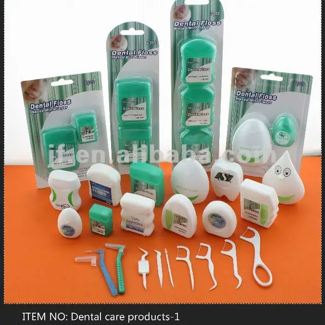 dental floss pick and dental floss