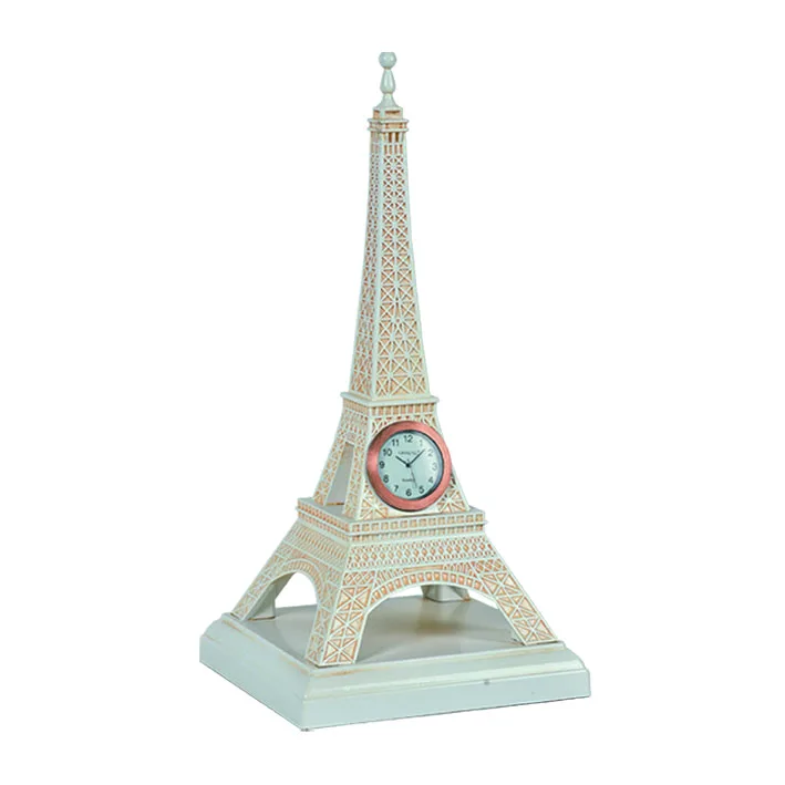 Eiffel tower sculpture with clock 1055
