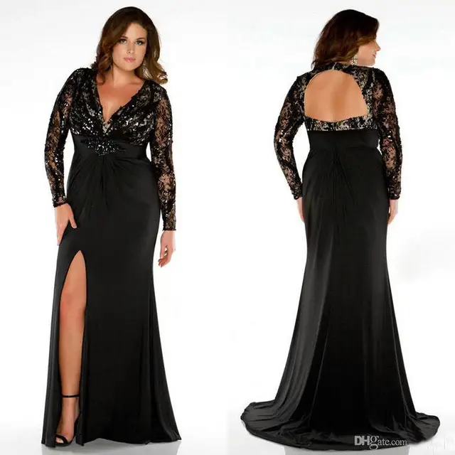 evening dresses for fat ladies
