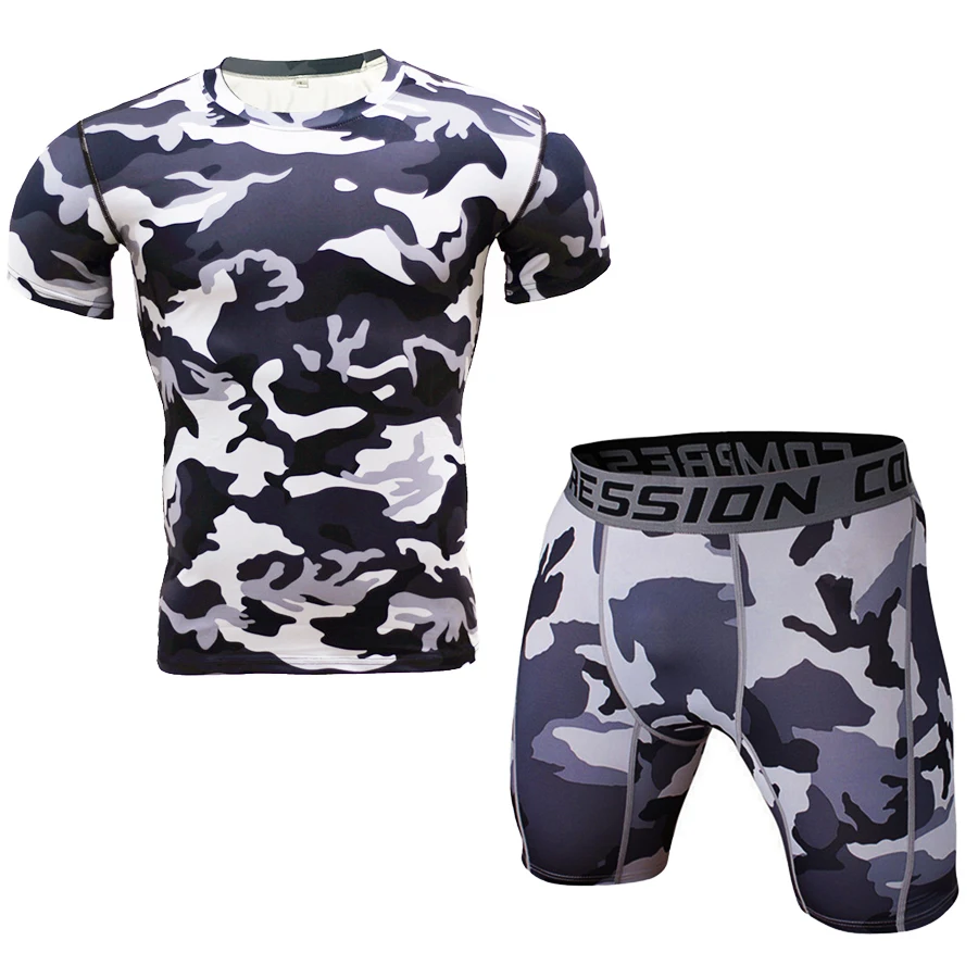 compression shirt and shorts