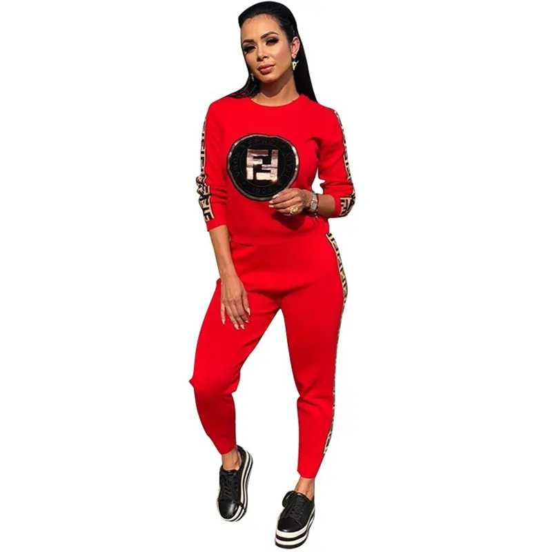 Sequins Logo Side Print Sweatshirt Pants Set Women Clothing
Sequins Logo Side Print Sweatshirt Pants Set Women Clothing