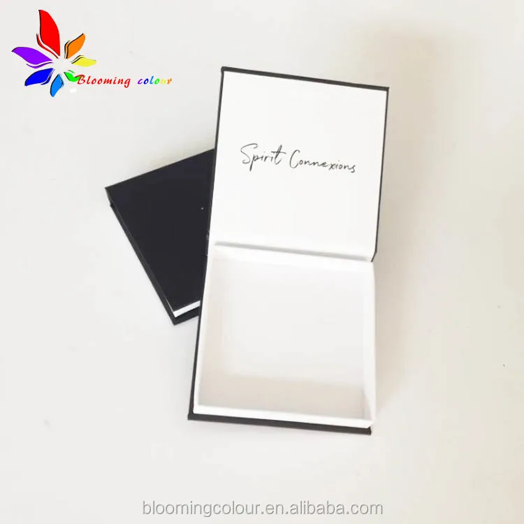 gift bracelet black paper packaging jewelry box with spot- uv
