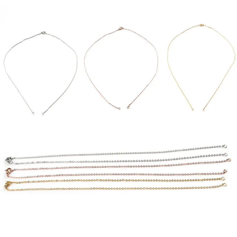 1.5mm Stainless Steel DIY Chain Necklace for Connector DIY Jewelry Findings 44mm 3 Colors
1.5mm Stainless Steel DIY Chain Necklace for Connector DIY Jewelry Findings 44mm 3 Colors