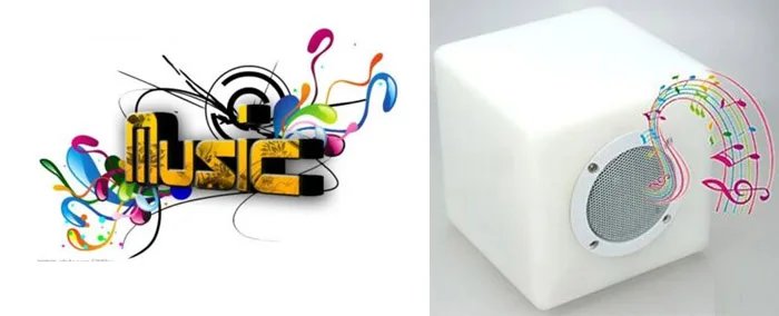plastic Colorful wireless led cube blue tooth speaker with remote control - ANKUX.COM