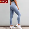 High quality gym wear women 87 nylon and 13 spandex high waisted workout leggings women gym apparel wholesale sports clothing