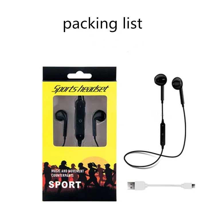Consumer Electronics Smart Stereo Bluetooth Headset for Sport Headphone with Mic S6 - ANKUX.COM