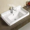 Table top hand wash basin cabinet ceramic sink bathroom cabinet and sink