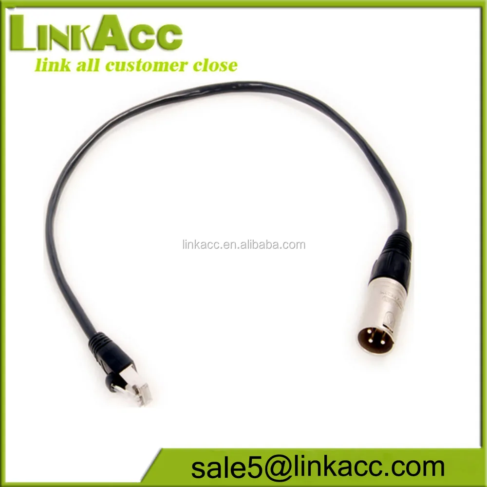 LKCL239 XLR male to RJ45 connector DMX-Adapter XLR M - RJ45 - idealCable.net