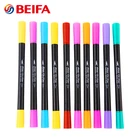 Beifa Brand SY241200 Colorful Dual Tip Calligraphy Pen Watercolor Brush Pen