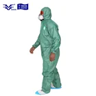 Disposable Microporous film laminate type 4 & 5 & 6 coverall with stitched & taped seams