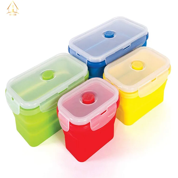 Hot selling 4 compartment leak proof lunch box with lid and reusable spork