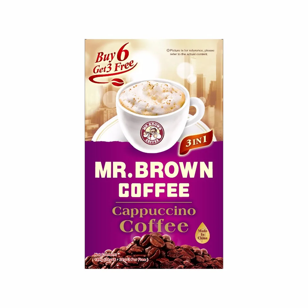 Premium Original 3 in 1 Mixed Powder Cappuccino Flavor Bulk Instant Coffee