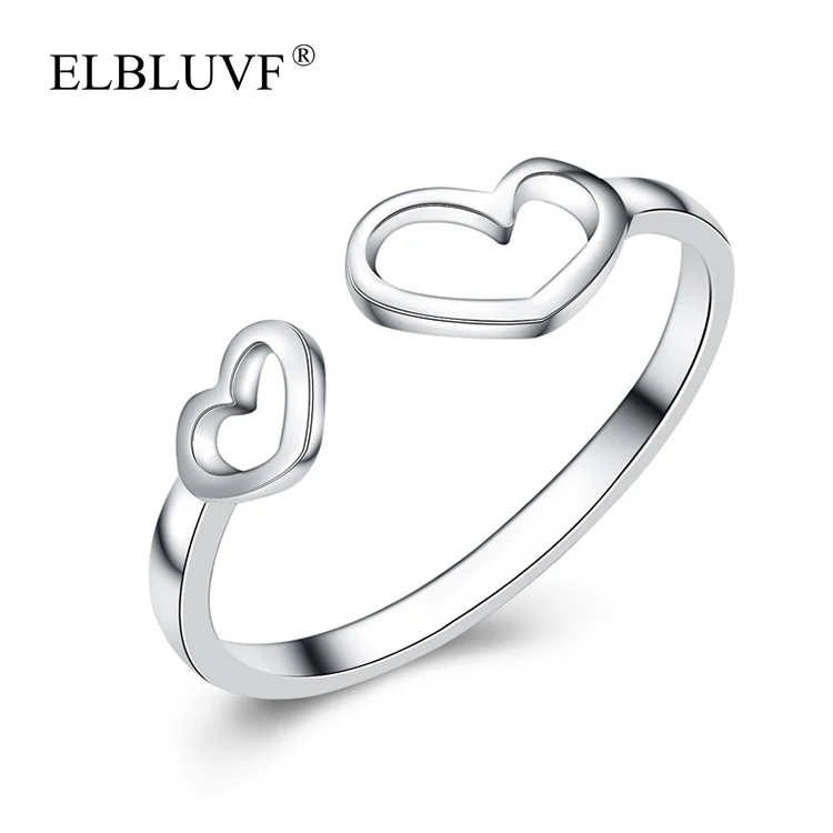ELBLUVF 925 Sterling Silver Double Hollow Love Hearts Open Knuckle Toe Ring Adjustable Size Jewelry For Gift
ELBLUVF 925 Sterling Silver Double Hollow Love Hearts Open Knuckle Toe Ring Adjustable Size Jewelry For Gift
