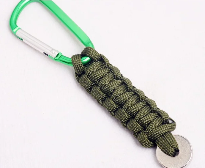 Hand Woven Rope Keychain Braided Ball Style Paracord Survival Keychain