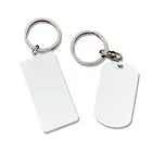 Custom Metal Aluminum Blank Sublimation Keychain Keyring Key Chain